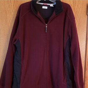 Mens Izod Fleece Coat Jacket Sz XL